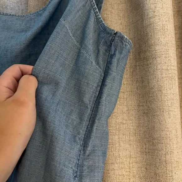 J. Crew Blue Denim Tank Top - Picture 3 of 4